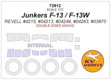 1/72 Junkers F-13 wheels and canopy paint masks