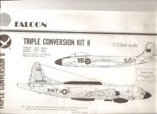 Falcon Vacform 1/72 F2H-3 Banshee, Trader, EP-3E Orion