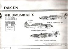 Falcon 1/48 Conversion 2 places Bf-109G-12/G-14 Fw-190S-8