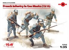 1/35 French Infantry in Gas Masks  1916
