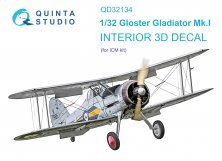 1/32 Gloster Gladiator Mk I 3D-Printed & color Interior