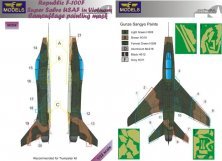 1/32 Mask Republic F-100F USAF Camouflage painting