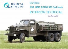 1/48 GMC CCKW 353 fuel truck 3D-Printed & color Interior