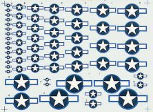 Techmod D�calcomanies Insigne US 1/72 Star and Bar