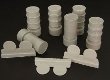 1/48 Fuel drums  3 types (6 pcs.)