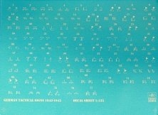 1/35 Decal German Tactical Symbols WWII N.2