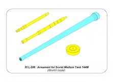 1/35 Armament for Soviet Medium Tank T44M