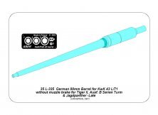 1/35 Pz.Kpfw.VI Ausf.B 88mm Barrel without muzzle brake