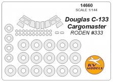 1/144 Douglas C-133 Cargomaster canopy paint mask And wheel