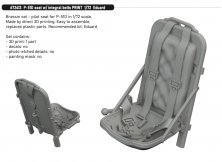 Brassin 1/72 P-51D seat with integral belts PRINT