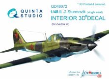 1/48 Ilyushin Il-2 Single seat 3D-Printed & coloured Interior
