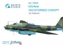 1/72 Vacu canopy for Pe-8