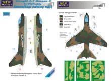 1/48 Mask A-7 Corsair II in Vietnam Camouflage paint.