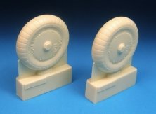 1/24 Messerschmitt Bf-109G ribbed ribbed wheels