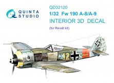 1/32 Fw 190 A-8/A-9 3D-Printed & color Interior