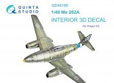 1/48 Me 262A 3D-Printed & color Interior