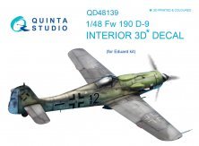 1/48 Fw 190 D-9 3D-Printed & colour Interior