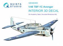 1/48 Grumman TBF-1 Avenger for Academy, Accurate, Italeri