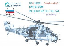 1/48 3D Decal Mi-35M cockpit Interior SMALL
