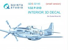 1/32 P-51D Mustang Interior Small version for Zoukei-Mura SWS