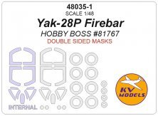 1/48 Yakovlev Yak-28P Firebar paint masks