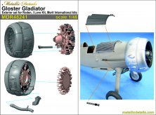1/48 Gloster Gladiator exterior for I Love Kit, Merit and Roden