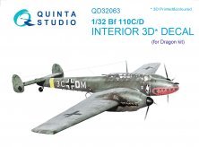 1/32 Messerschmitt Bf-110C/D coloured Interior