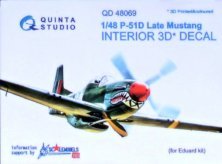 1/48 P-51D Late Mustang 3D-Printed Interior decal