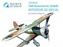 1/48 Hs 123A/B 3D-Print & color Interior