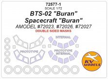 1/72 BTS-02 Buran and Spacecraft Buran Double-sided masks
