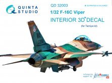 1/32 F-16C Viper 3D-Printed & colour Interior