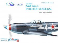 1/48 Yak-3 3D-Print & colour Interior