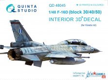 1/48 F-16D 3D-Print & colour Interior decal