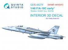 1/48 F/A-18C early 3D-Pr. & color Interior SMALL