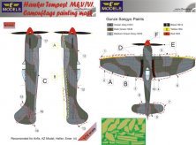 1/72 Mask H.Tempest Mk.V Camouflage painting