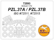 1/72 Pzl PZL.37A/B paint masks