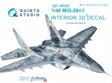1/48 MiG-29AS 3D-Print & colour Interior decal