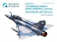 1/32 Mirage 2000B-5 BGM 3D-Print Interior