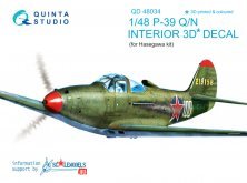 1/48 P-39Q/N 3D-Print & colour Interior decal