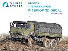 1/72 KAMAZ-5350 Interior for Zvezda