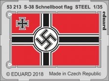 SET 1/35 S-38 Schnellboot flag STEEL