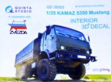 1/35 KAMAZ 5350 Mustang 3D-Printed Interior decal