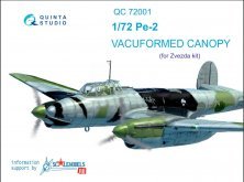 1/72 Vacu canopy for Pe-2