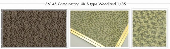 1/35 Camo netting UK S type Woodland