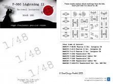 1/48 F-35C Lightning II National Insignias mask for Tamiya