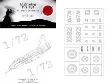 1/72 BAC/EE Lightning National Insignia for Airfix FROG Hasegawa