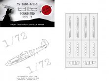 1/72 Focke-Wulf Ta-152H 3D effect/optical illusion paint mask