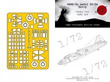 1/72 Mitsubishi G4M2a Betty model 22 mask for Hasegawa