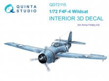 1/72 F4F-4 Wildcat Interior for Arma Hobby