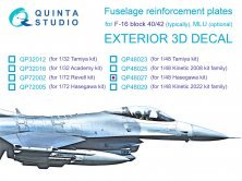 1/48 F-16 block 40/42 reinforcement plates for Hasegawa